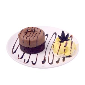 Fondant with Ice Cream