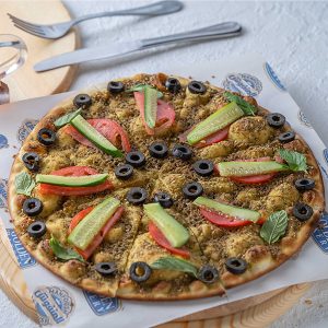Zaatar with Vegetables Manakish